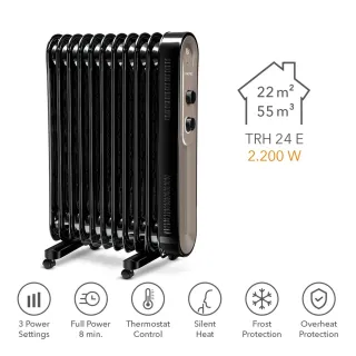 Маслен радиатор TROTEC TRH 24 E/ с термостат/ 2,2kW Маслен радиатор TROTEC TRH 24 E/ с термостат/ 2,2kW
