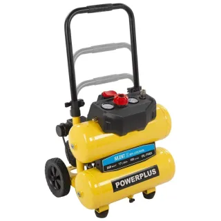 Компресор за въздух с два резервоара Power Plus POWX17280S/ 850W/ 17л Компресор за въздух с два резервоара Power Plus POWX17280S/ 850W/ 17л