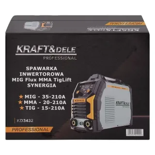 Инверторен заваръчен апарат KraftDele KD3432/ 210A Инверторен заваръчен апарат KraftDele KD3432/ 210A