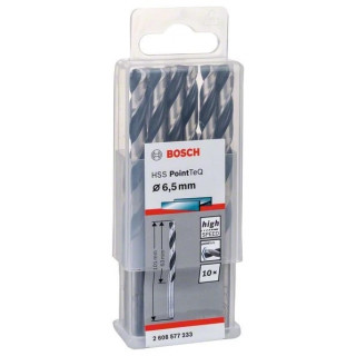 Свредло HSS за метал PoinTec 6.5 mm на Bosch комплект 10 бр.