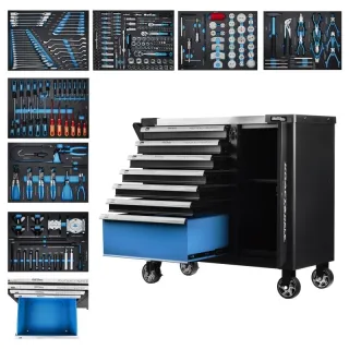 Количка с инструменти KraftDele KD1069/ 309 бр.