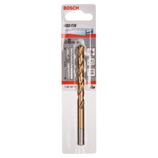 Свредлo HSS-TiN за метал на Bosch 8.0 mm Свредлo HSS-TiN за метал на Bosch 8.0 mm