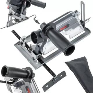 Водач с прахоуловител за ъглошлайф RED TECHNIC RTPDSOA0143