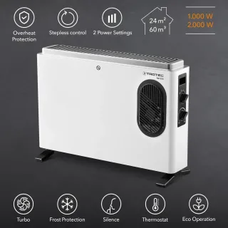 Конвектор TROTEC TCH 23 E/ с термостат/ 2kW