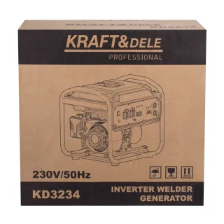 Инверторен генератор за ток с вграден електрожен KraftDele KD3234/ 5.8/6.2kW Инверторен генератор за ток с вграден електрожен KraftDele KD3234/ 5.8/6.2kW