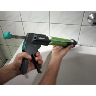 Пистолет за силикон Wolfcraft MG 600 PRO/ за картуш 310 мл