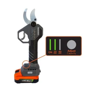 Акумулаторна лозарска ножица DAEWOO DALPSBL20-35/ 20 V