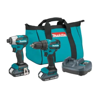 Комплект акумулаторни винтоверти Makita DLX2580V02/ 18 V/ 2x2 Ah