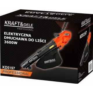Електрическа духалка за листа/ листосъбирач  KraftDele KD5197/ 3,6kW