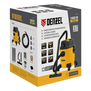 Прахосмукачка за сухо и мокро почистване Denzel RVC20/ 1400 W Прахосмукачка за сухо и мокро почистване Denzel RVC20/ 1400 W