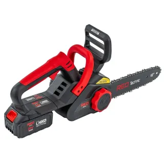 Акумулаторен верижен трион RED TECHNIC RTPAK0124/ 21V/ 2x4Ah