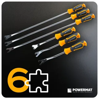 Комплект инструменти за автомобилни щипки и кори Powermat PM-ZSTS-6ZN/ 6 бр. Комплект инструменти за автомобилни щипки и кори Powermat PM-ZSTS-6ZN/ 6 бр.