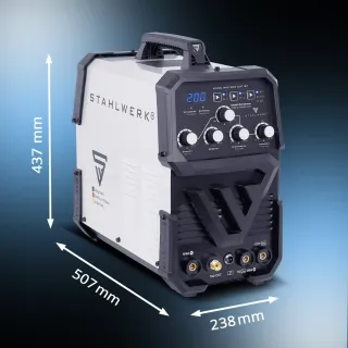 Заваръчен апарат STAHLWERK AC/DC TIG 200 CUT ST/ 200A Заваръчен апарат STAHLWERK AC/DC TIG 200 CUT ST/ 200A