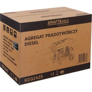 Дизелов генератор KraftDele KD3245/ 8kW/ 230V/ 400V/ 12,5 л
