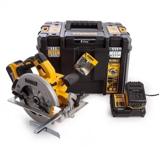 Акумулаторен ръчен циркуляр DeWALT DCS570P2, ф 184 мм, 18 V, 5 Ah