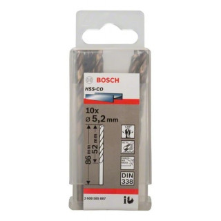 Свредло HSS-Co Standard line за метал на Bosch 5.2 mm - 10 броя