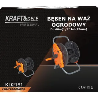 Макара за градински маркуч KraftDele KD2161/ до 60 м