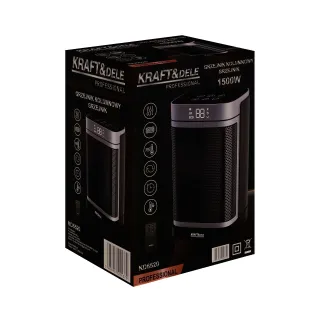 Керамичен отоплител KraftDele KD6520/ с дистанционно/дисплей/ термостат/ 1,5kW Керамичен отоплител KraftDele KD6520/ с дистанционно/дисплей/ термостат/ 1,5kW