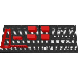 Метален перфориран панел за инструменти KraftDele KD11897/ 112 х 45 см