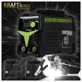 Инверторен заваръчен апарат KraftDele KD1784/ 330A Инверторен заваръчен апарат KraftDele KD1784/ 330A