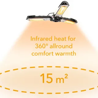 Дизайнерски инфрачервен отоплител TROTEC IR 2005 SC/ 2kW