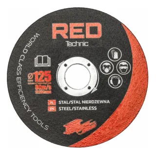 Електрически ъглошлайф + 10 бр. дискове RED TECHNIC RTSZK0013/ 1,3kW