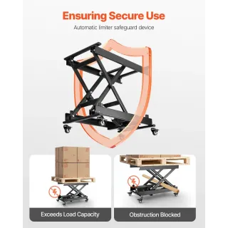 Електрическа повдигаща маса/ платформа с дистанционно VEVOR JZ-DD150/ 150 кг Електрическа повдигаща маса/ платформа с дистанционно VEVOR JZ-DD150/ 150 кг