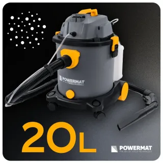Мултифункционална перяща прахосмукачка Powermat PM-ODP-2000M-PRO/ 2kW/ 20л