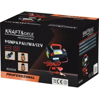 Самозасмукваща помпа за дизелово гориво KraftDele KD5536/ 12V/ 200W