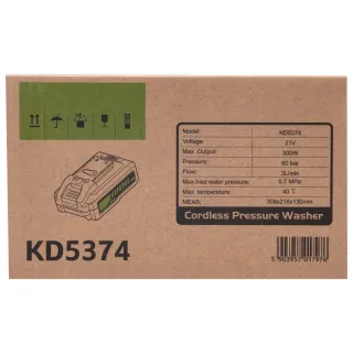 Акумулаторна водоструйка KraftDele KD5374/ 21V/ 3Ah