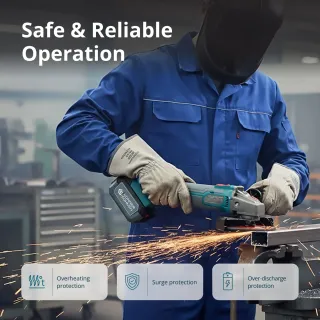 Комплект акумулаторни ъглошлайф и винтоверт KOENNER-SOEHNEN KS IDAGB 20V SET 1/ 20V/ 2Ah/4Ah