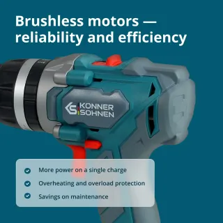 Комплект акумулаторни ударни бормашина и винтоверт KOENNER-SOEHNEN KS IDISD 20V SET 2/ 20V/ 2x2Ah