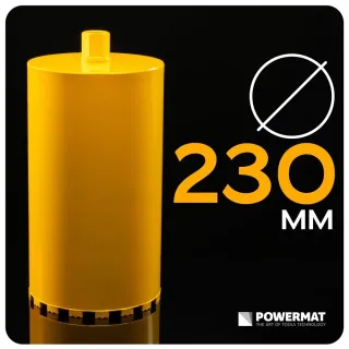 Диамантена боркорона за бетон POWERMAT PM-DWK-230x450M/ 230 x 450 мм