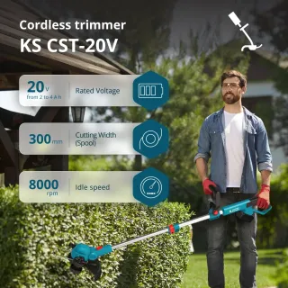 Акумулаторен тример KOENNER-SOEHNEN KS CST-20V/ 20V