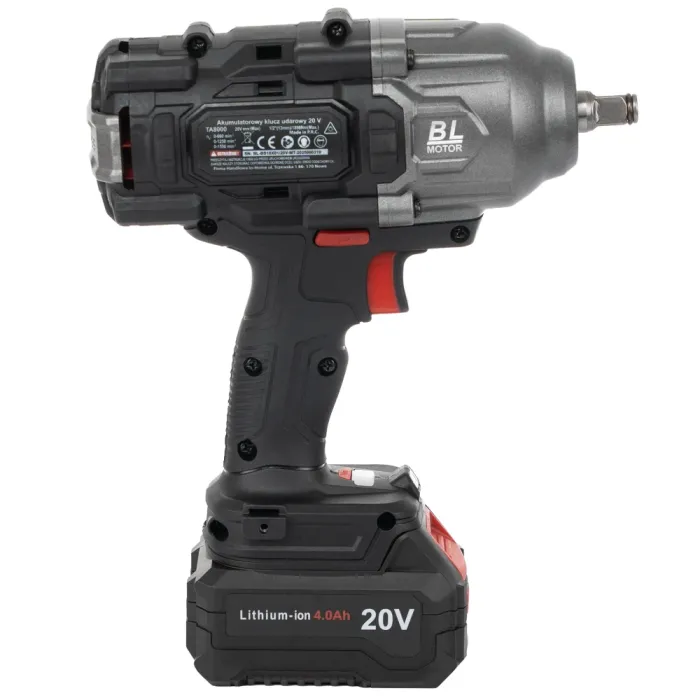 Акумулаторен безчетков ударен гайковерт TAGRED TA8000/ 20V/ 2x4Ah