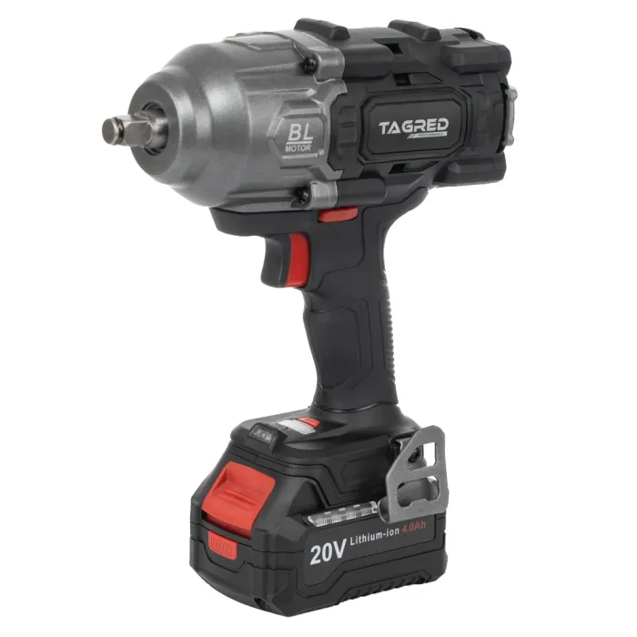 Акумулаторен безчетков ударен гайковерт TAGRED TA8000/ 20V/ 2x4Ah