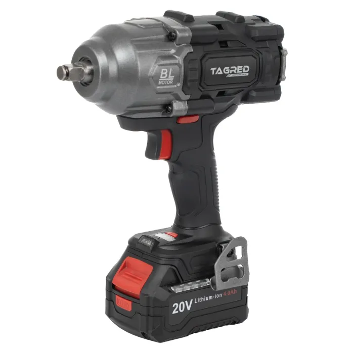 Акумулаторен безчетков ударен гайковерт TAGRED TA8000/ 20V/ 2x4Ah