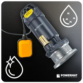 Потопяема помпа с поплавък за чиста и мръсна вода Powermat PM-PDWB-550TP/ 550W Потопяема помпа с поплавък за чиста и мръсна вода Powermat PM-PDWB-550TP/ 550W