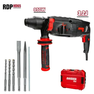 Електрически перфоратор SDS-plus Raider RDP-HD65/ 950W/ 3.2J