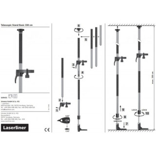 Телескопична рейка 330 cm Laserliner