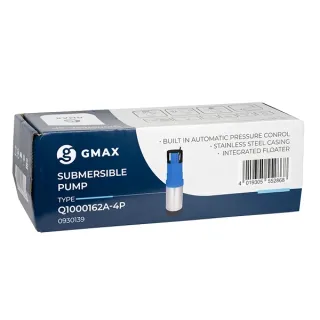 Автоматична потопяема помпа с вграден сензор Gmax Q1000162A-4P/ 1,1kW Автоматична потопяема помпа с вграден сензор Gmax Q1000162A-4P/ 1,1kW