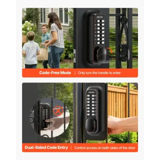 Механична брава без ключ с двойно-странична цифрова клавиатура VEVOR OL-601S3-07