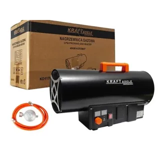 Газов калорифер KraftDele KD11701/ 40 kW/ 650 m³/h, с LED дисплей