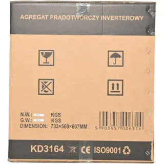 Инверторен генератор KraftDele KD3164/ 6,7kW/ 12/230V + USB/ 15 л Инверторен генератор KraftDele KD3164/ 6,7kW/ 12/230V + USB/ 15 л