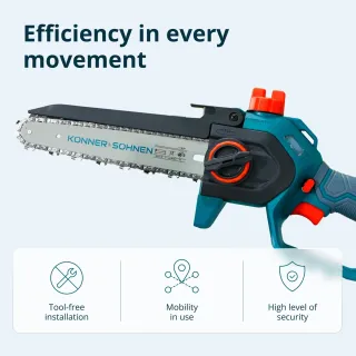 Акумулаторен мини верижен трион KOENNER-SOEHNEN KS MCS20V-8/ 20V