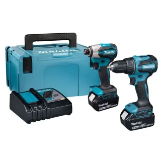 Комплект акумулаторни винтоверти Makita DLX2577TJ/ 18V/ 2x5Ah