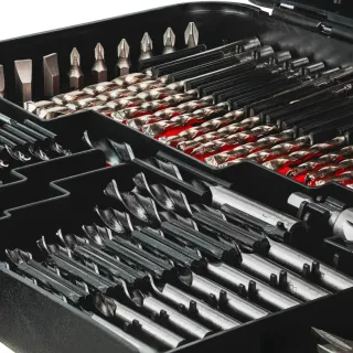 Комплект свредла, битове и боркорони Raider 150696/ 246 бр.