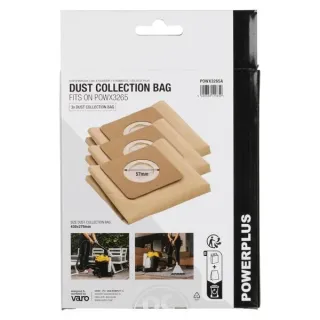 Комплект торбички за екстрактор Power Plus POWX3265A/ 3 бр. Комплект торбички за екстрактор Power Plus POWX3265A/ 3 бр.