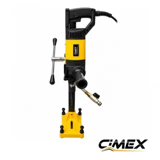 ПРОМО ПАКЕТ! Ръчна машина за боркорони CIMEX DCD165N + Стойка/ 2,3 kW