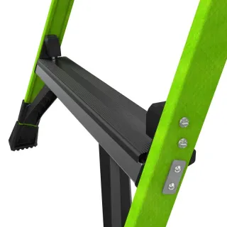 Професионална двураменна стълба Little Giant Fortress Platform 3 Step/ 170 кг